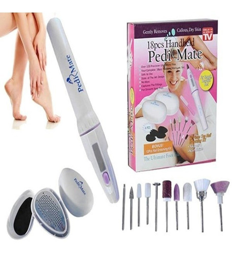 Imagem 1 de 5 de Kit Para Pedicure Manicure Completo Com Removedor De Calos