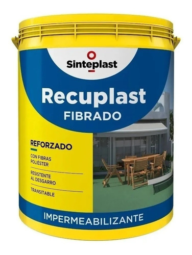 Recuplast Fibrado Techo/terraza Membrana Liquida X 1 Lts