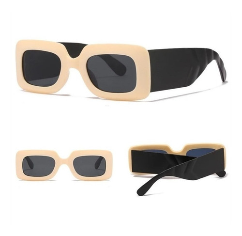 Imagen 1 de 4 de Lentes De Sol Luricci - Retro Rectangular Unisex + Estuche