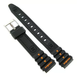 Timex Ironman Triathlon Rubber Strap, 15mm, Black Color