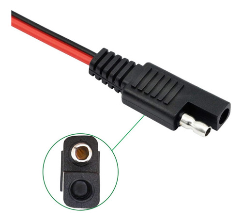 Cable Extension Conector Sae 12 Awg Rapido Para Automocion