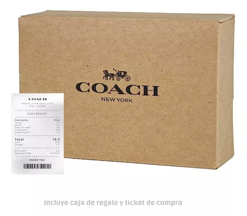 COACH: Tarjetero en Piel Signature Hombre