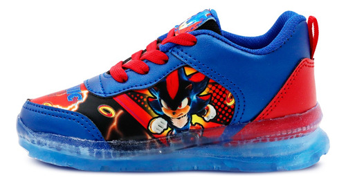 Tenis Little Kids Sonic Shadow Personaje Con Luces Para Niño