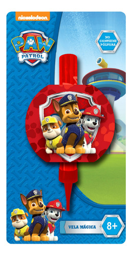 Vela Mágica Chispas Pastel Fiesta Paw Patrol Paw0h1