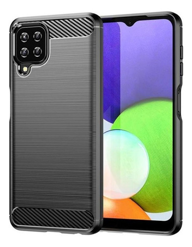 Funda Tpu Fibra Carbono Con Textura Cepillada Para Samsung