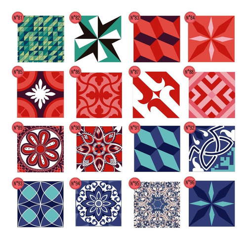 Vinilo Azulejo Mosaico Adhesivo 20x20 Cocina X 10u Laminado