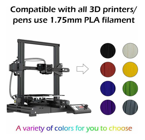Voxelab Impresora 3d Filamento, 1,75 Mm Pla Pro (pla ) Fila