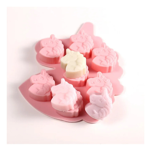 Molde De Silicona For Jabón Con Forma De Unicornio De 7