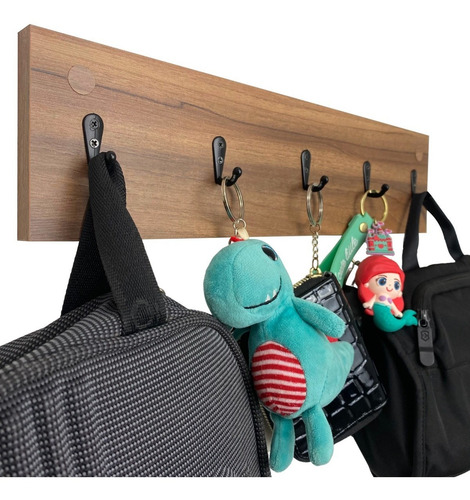 Imagen 3 de 10 de Perchero Organizador Colgador Minimalista Llaves Ropa Bolsas