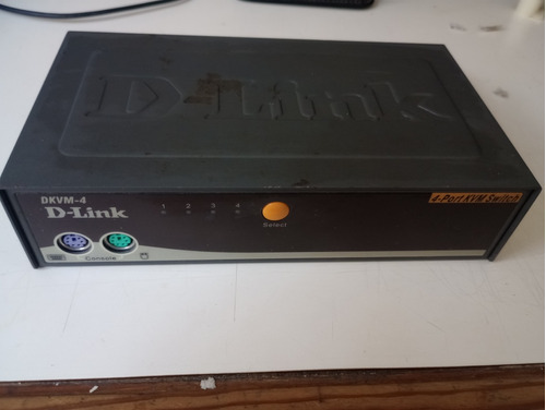 Dkvm 4 Puertos D-link Monitor Mouse Teclado Con Cables 