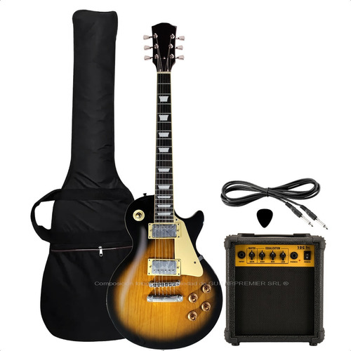 Guitarra Electrica Les Paul + Ampli 10w Funda Acolchada