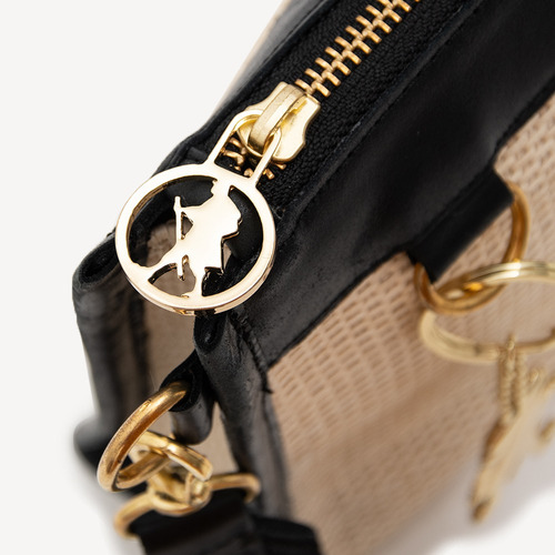 Clutch Marsella Rafia Negro