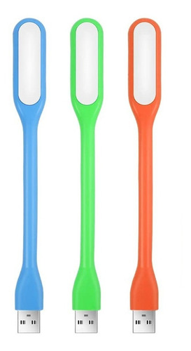 Lámpara Led Flexible Con Usb De 3 Colores Para Pc
