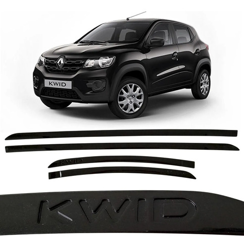 Jogo Frisos Porta Lateral Kwid 2016 Em Diante 7717000010