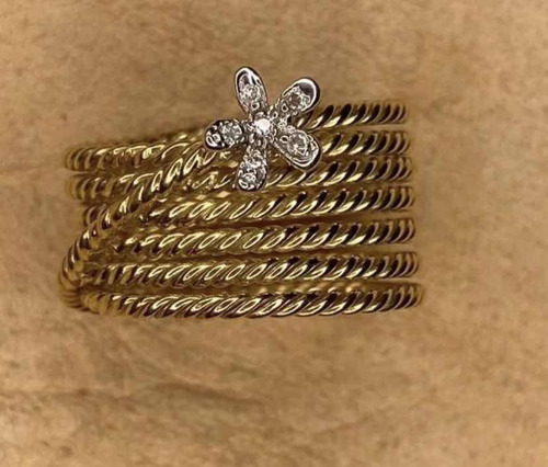 Anel H.stern My Colletion Ouro 18k Com Diamantes Brilhantes
