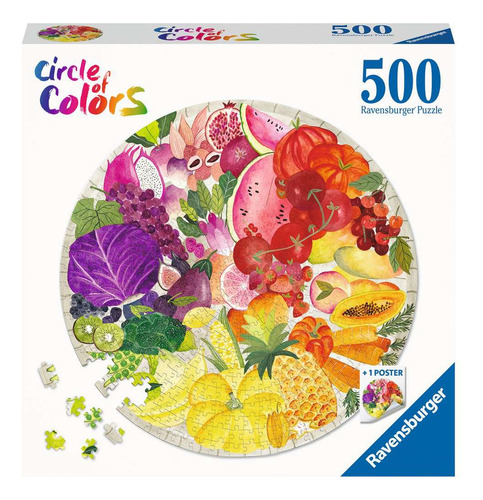 Rompecabezas Redondo Colores Frutas 500piezas Ravensburger