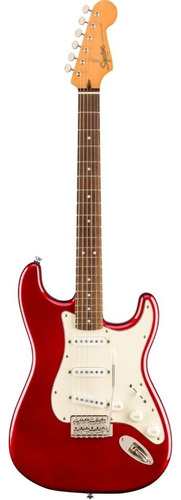 Guitarra eléctrica Squier by Fender Classic Vibe Stratocaster '60s de nato candy apple red brillante con diapasón de laurel indio