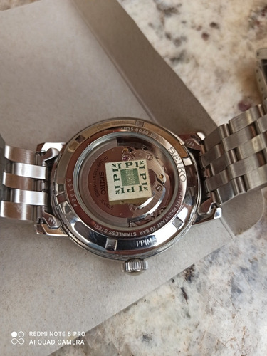 Espetacular Seiko Srpa25 Azul Nf Caixa, Selo Ipi Zerado 4r35