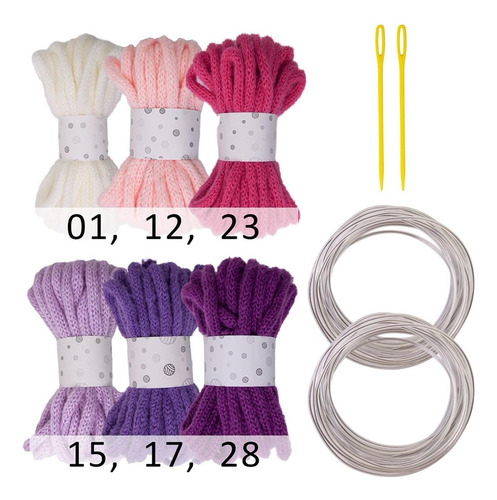 6x Hilo De Tejer Craft Yarn Arts Diy Kindergarten A