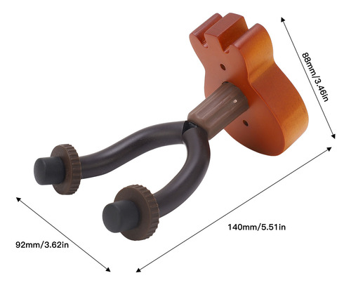 Perchas De Pared Para Guitarra, Montaje En Gancho, Madera De