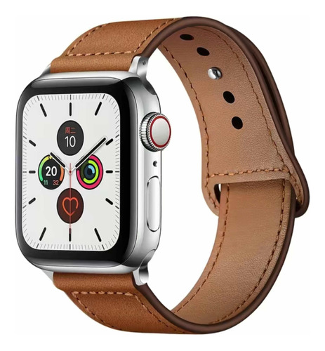 Correa Cuero Apple Watch Color Marrón Medidas 38/40/41 Mm