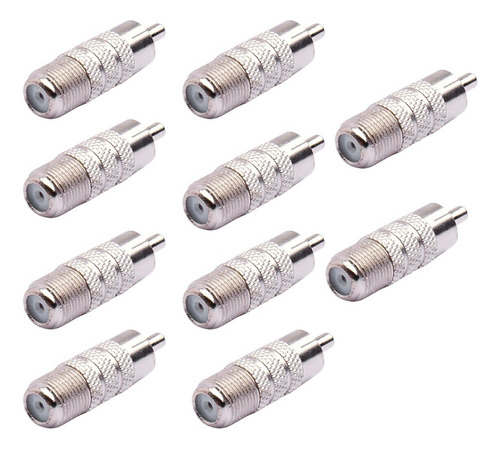 1 Adaptador De Conector Hembra Coaxial Coaxial Tipo F 10x A