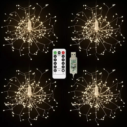 Xv Nuevas Luces Hadas Fuegos Artificiales Navideños 480