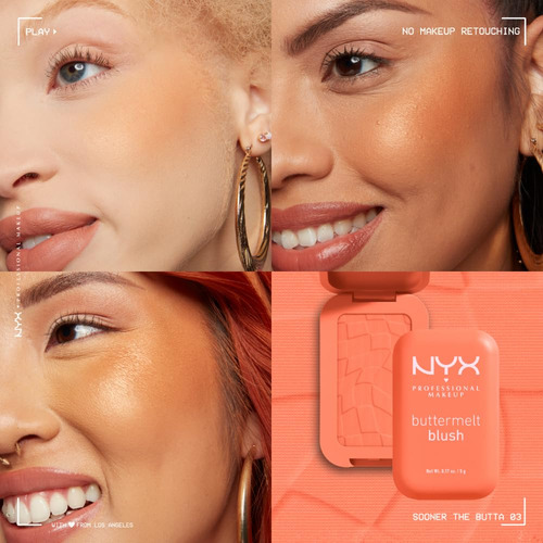 Maquillaje Profesional Blush Nyx Buttermelt Sooner The Butta