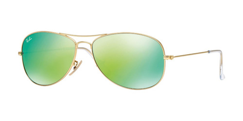 Lente Sol Ray Ban Cockpit Espejado Verde