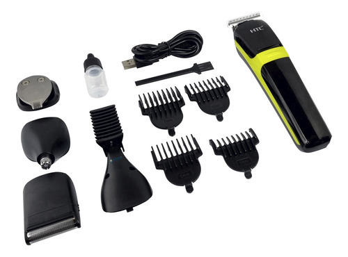 Máquina Cortapelo Htc 5 En 1 Afeitadora Nariz Cuerpo Inalambrica