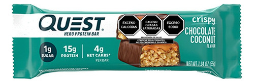 Quest Hero Crispy Barra Chocolate Con Coco - Cj Con 12
