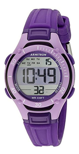 Armitron Sport Reloj Digital Cronógrafo Morado Para Mujer