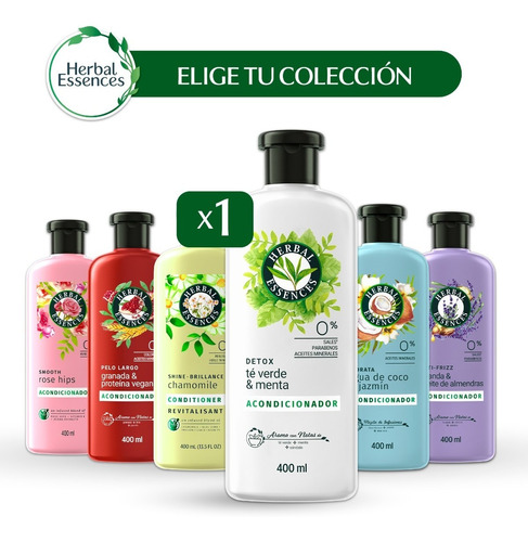 Herbal Essences Acondicionador 400ml Colección Completa