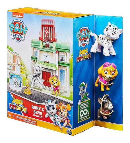 Patrulha Canina - Kit De Salvamento Cat Pack Rory E Skye
