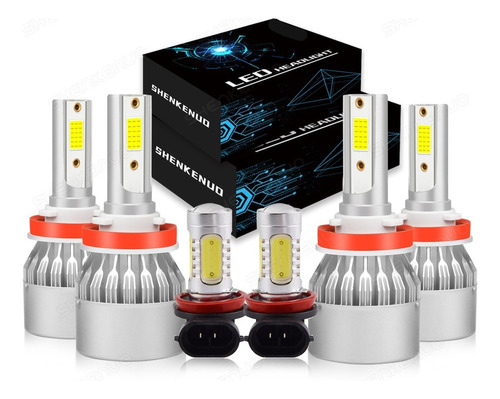 Kit De Faros Delanteros Led H11 H9 Para Sentra 19-13 Nissan