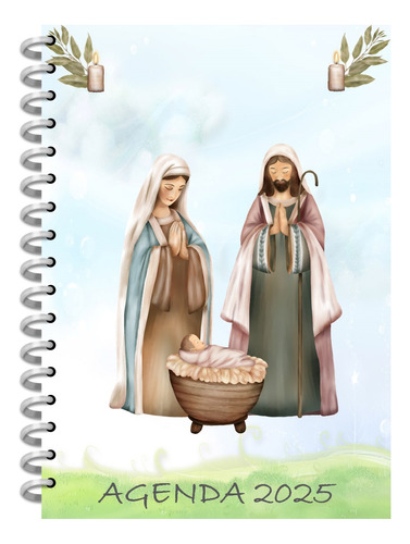 Kit Imprimible Agendas Católicas Diseño 4 Editables + Pdf