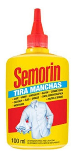 Semorin Tira Manchas 100ml - Para Roupas E Tecidos