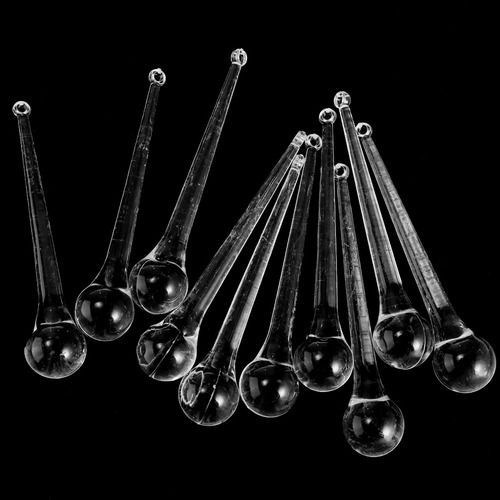 10 Piezas De Cristal Colgante De Gota De Lluvia Piezas De