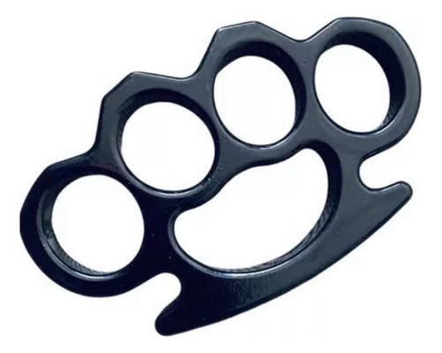 Soco Inglês Soqueira Tático Metal Resistente Defesa Pessoal Soco Inglês Preto