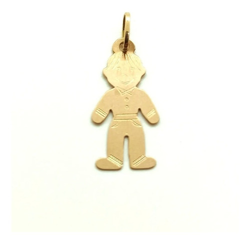 Imagen 1 de 2 de Dije De Oro Colgante Niña Niño Oro 18k Nene Nenito Garantia