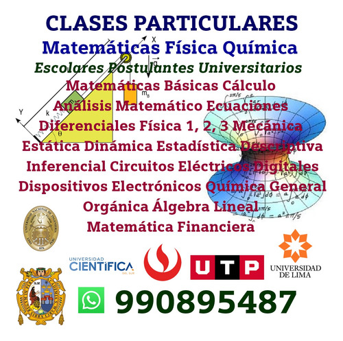 Clases Particulares Matemáticas Física Química Escolares Uni