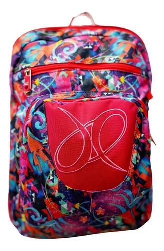 Mochilas Infantiles De Niña Niño Estampada Delta45 Arpelli Color Rojo