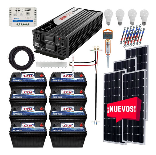 Kit Solar 4500 Watts Lth Inversor 2000w Onda Pura Pwm Sd