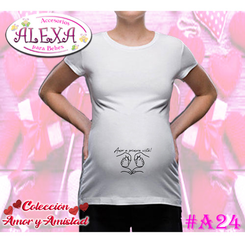 Playera Embarazada Maternidad Amor A Primera Vista