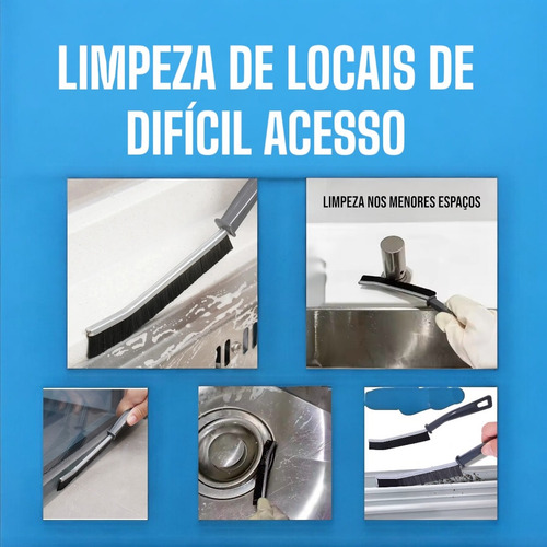 Escovas Para Limpeza De Cantos De Banheiro E Cozinha - 2 Uni