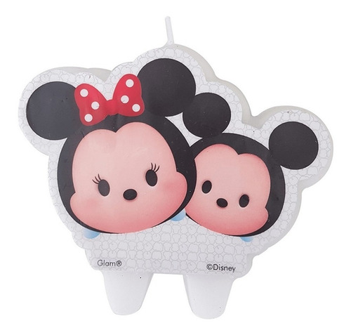 Vela Tsum Tsum Mickey Y Minnie Mouse 2d Cotillón Activarte