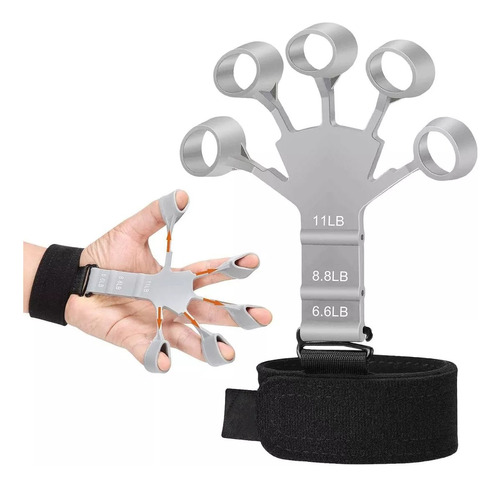 Ejercitador De Dedos Mano Fortalecedor Hand Grip Regulable