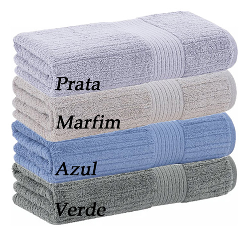 Kit 3 Toalhas Rosto Toque Macio Felpuda Algodão Buddemeyer Yumi Felpuda