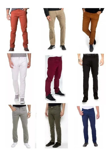 Imagem 1 de 10 de Calça Jeans Sarja Com Lycra Masculina Plus Size Kit 2 Peças