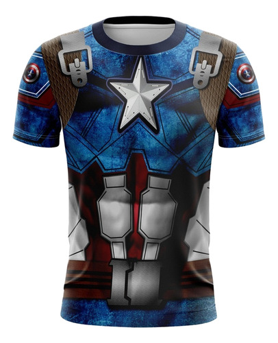 Playera Sublimada Capitan America